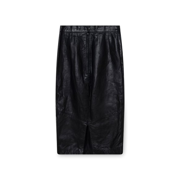Pelle Cuir black leather skirt, size 8 - Picture 6 of 6